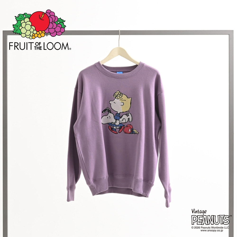 FTL×PEANUTS 裏起毛裏毛 刺繍L/S スウェット 3