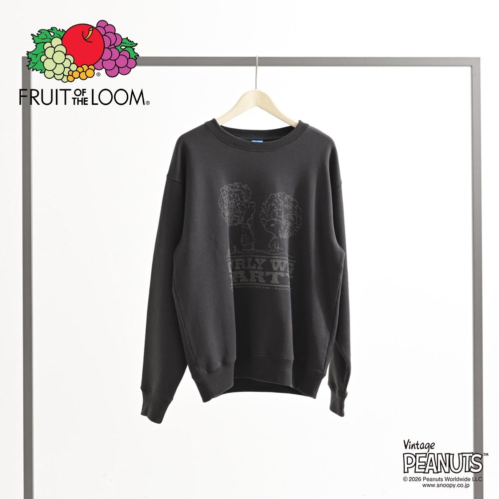 FTL×PEANUTS 裏起毛裏毛 プリントL/S スウェット 4
