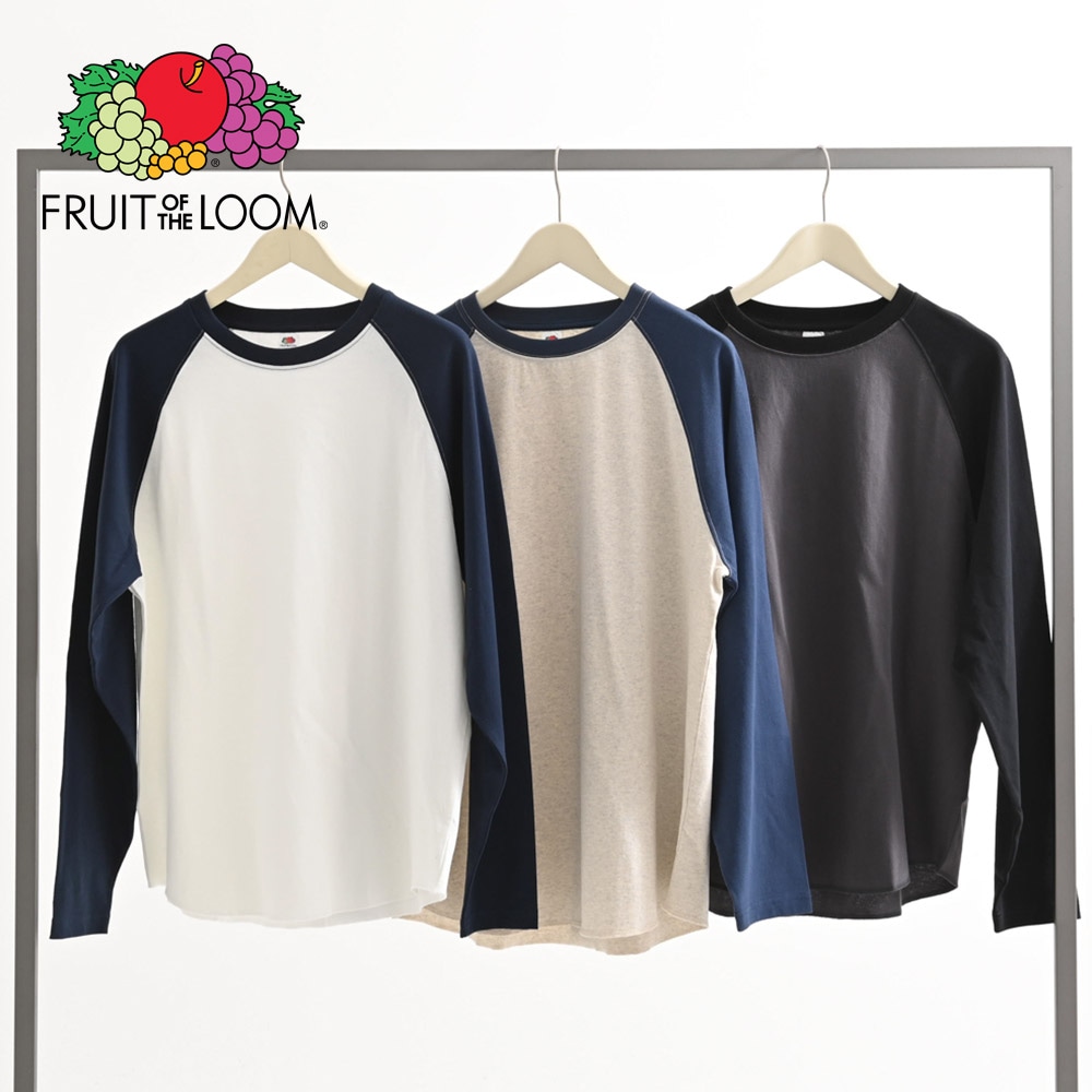 カラーブロック L/S ラグランTシャツ