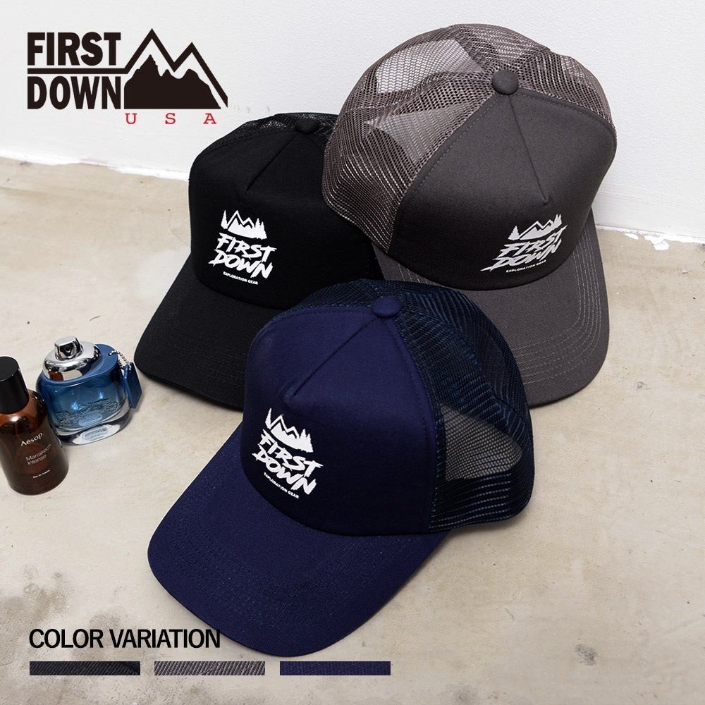 かすれプリントロゴメッシュCAP | FIRST DOWN USA,帽子 | JUGLANS