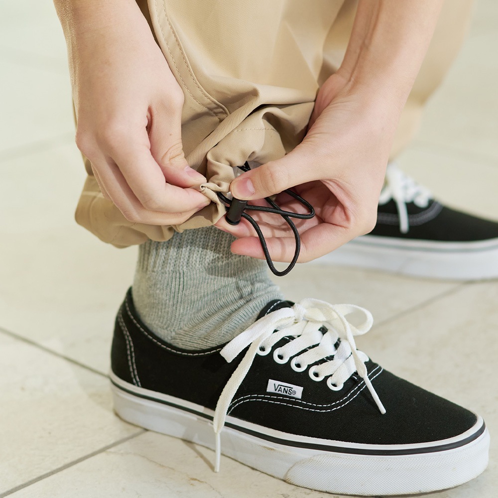 ポリエステルツイル ワイドカーゴパンツ