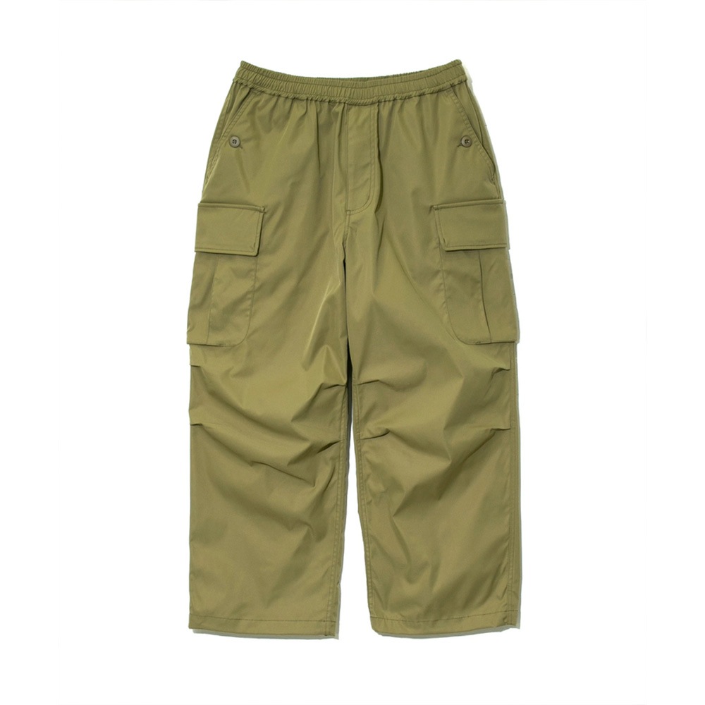 ポリエステルツイル ワイドカーゴパンツ