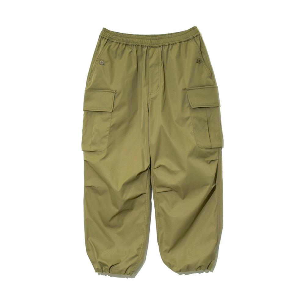 ポリエステルツイル ワイドカーゴパンツ