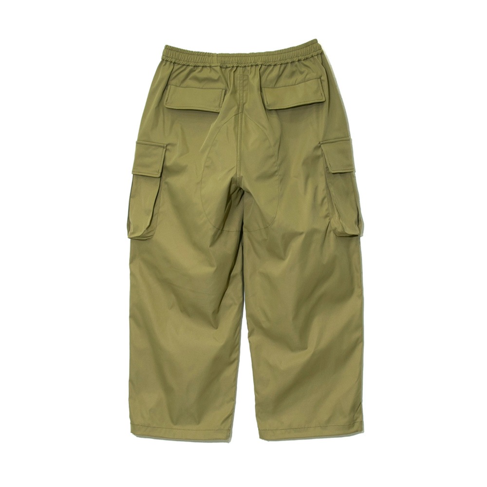 ポリエステルツイル ワイドカーゴパンツ