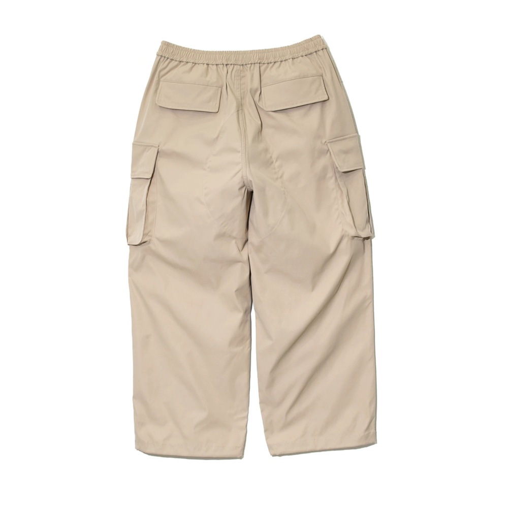 ポリエステルツイル ワイドカーゴパンツ