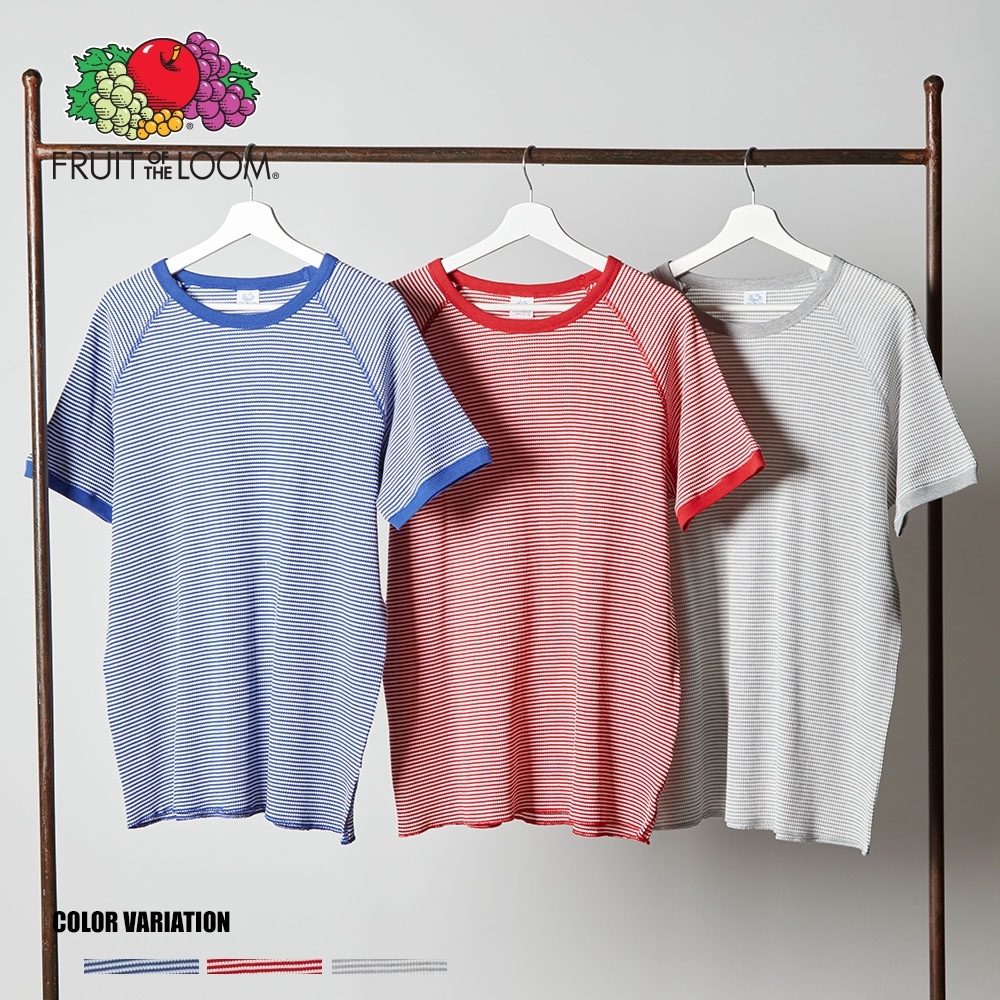FTL ボーダーワッフルS/S T