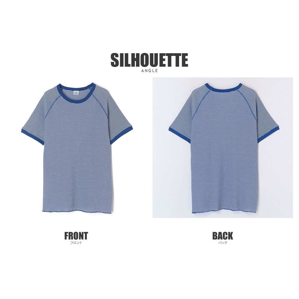 FTL ボーダーワッフルS/S T