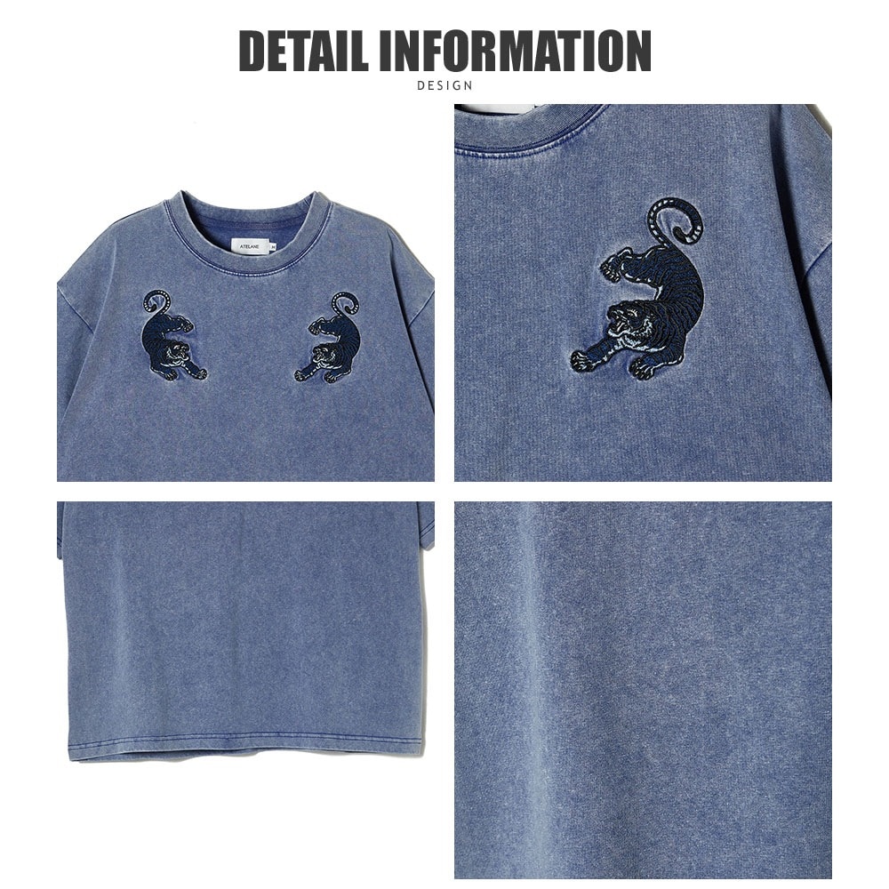 硫化染め天竺トラ刺繍 S/S Tee | アパレル,Tシャツ,半袖 | JUGLANS