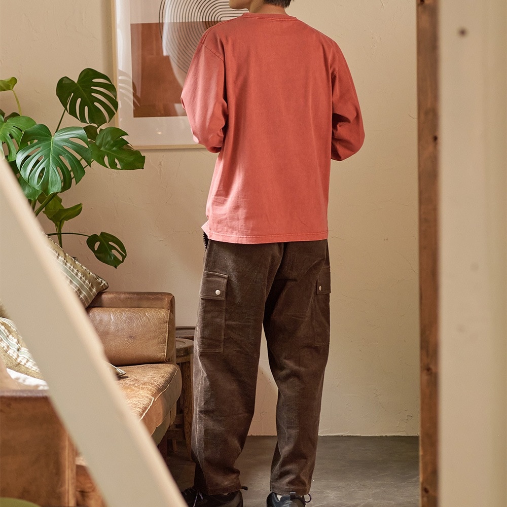 ピグメント染め刺繍ベーシック L/STEE(釣りベアー)