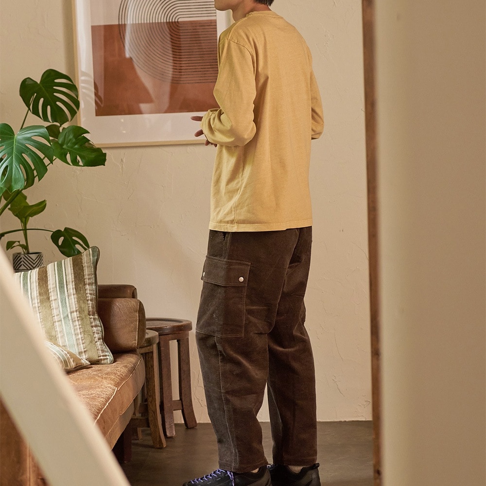 ピグメント染め刺繍ベーシック L/STEE(釣りベアー)