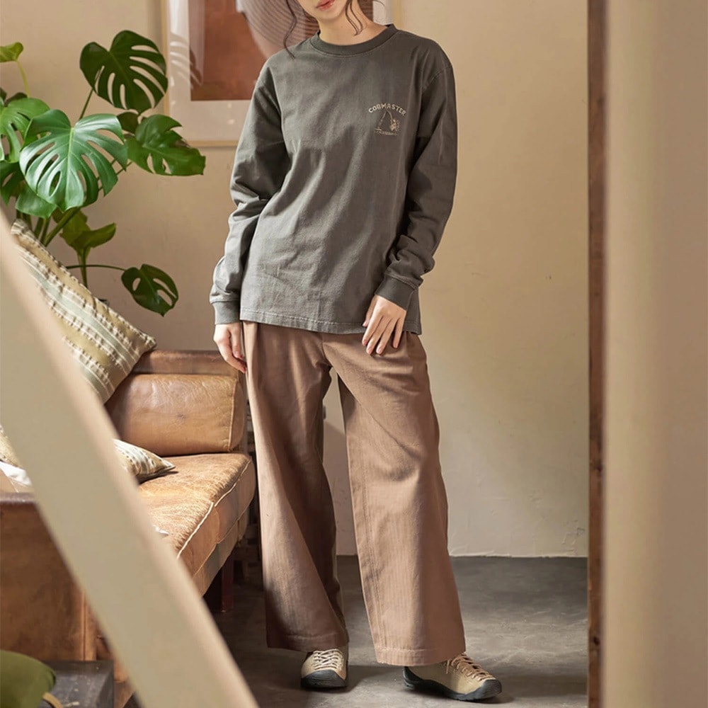 ピグメント染め刺繍ベーシック L/STEE(釣りベアー)