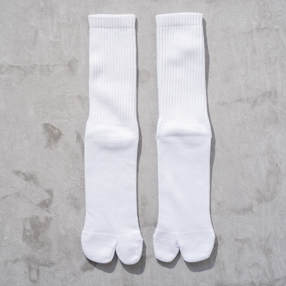 100% FINE COTTON PLAIN 2 PACK RIB TABI SOCKS