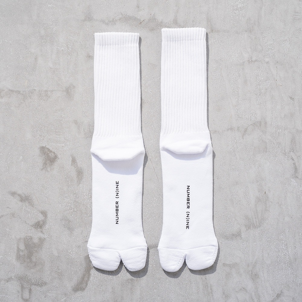 100% FINE COTTON PLAIN 2 PACK RIB TABI SOCKS