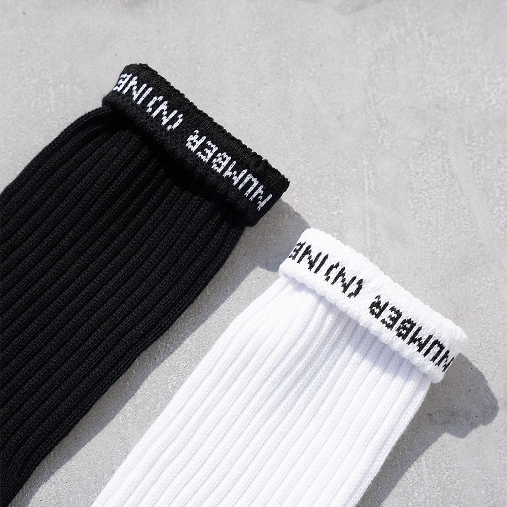 100% FINE COTTON PLAIN 2 PACK RIB TABI SOCKS