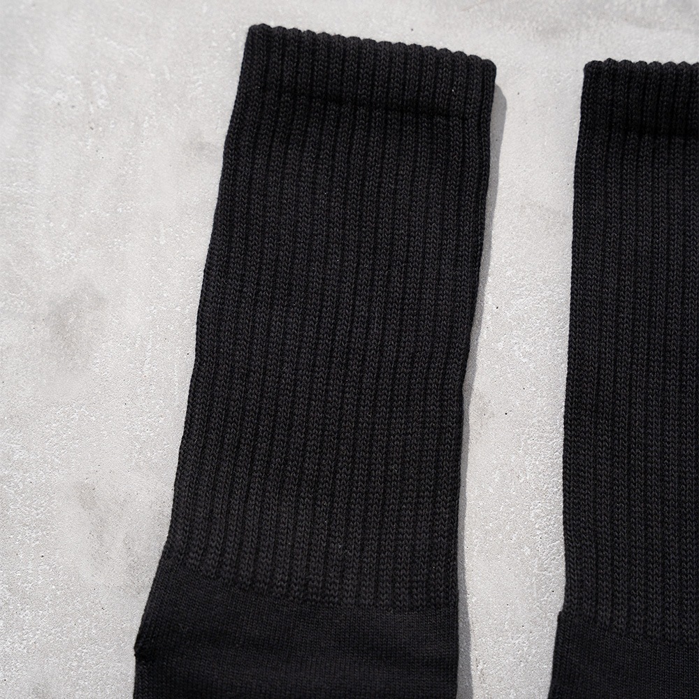 100% FINE COTTON PLAIN 2 PACK RIB TABI SOCKS