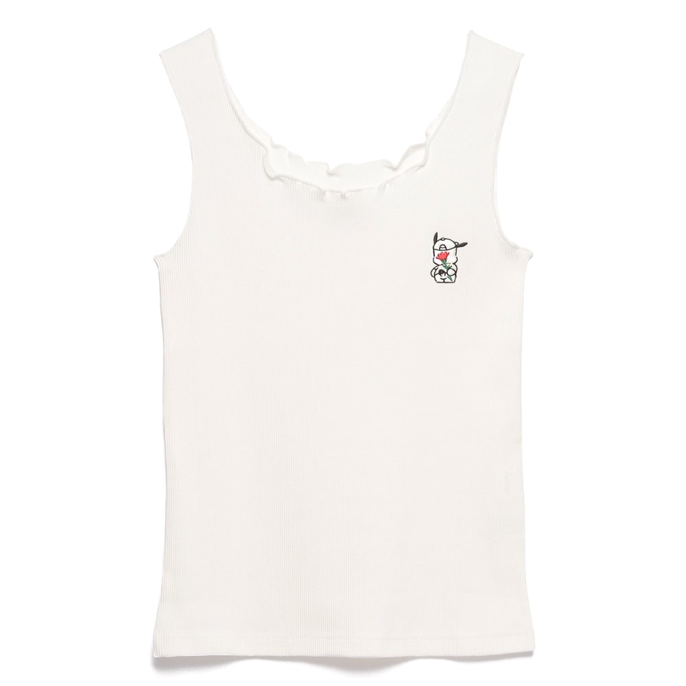 はぴだんぶい×Fruit of the Loom リブメロータンクトップ ポチャッコ