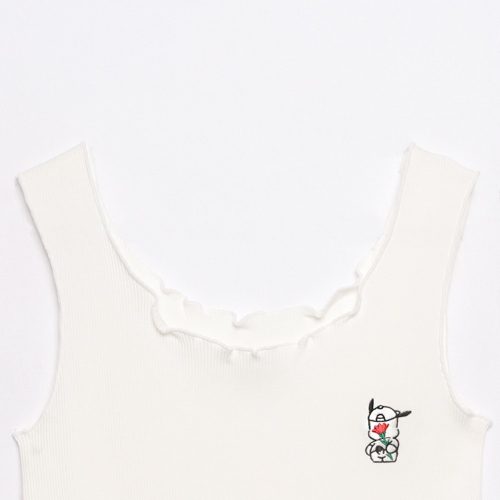 はぴだんぶい×Fruit of the Loom リブメロータンクトップ ポチャッコ