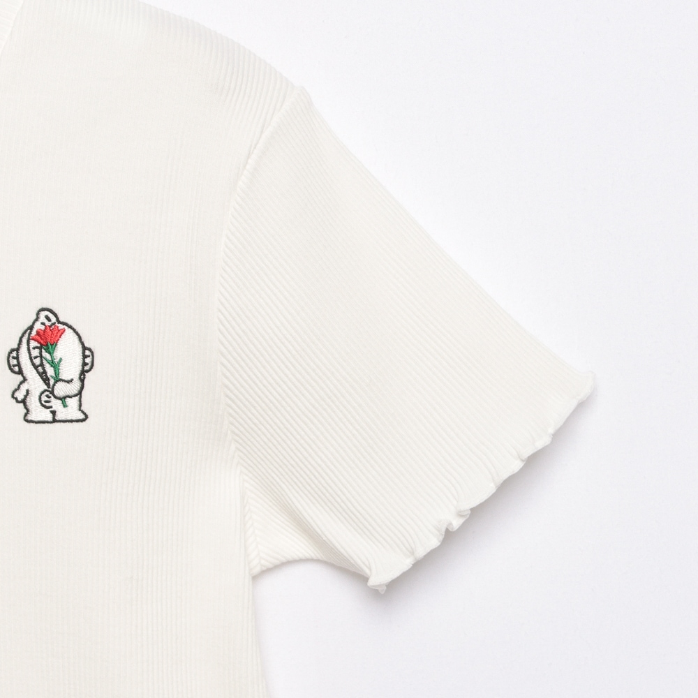 はぴだんぶい×Fruit of the Loom リブメローTシャツ ハンギョドン