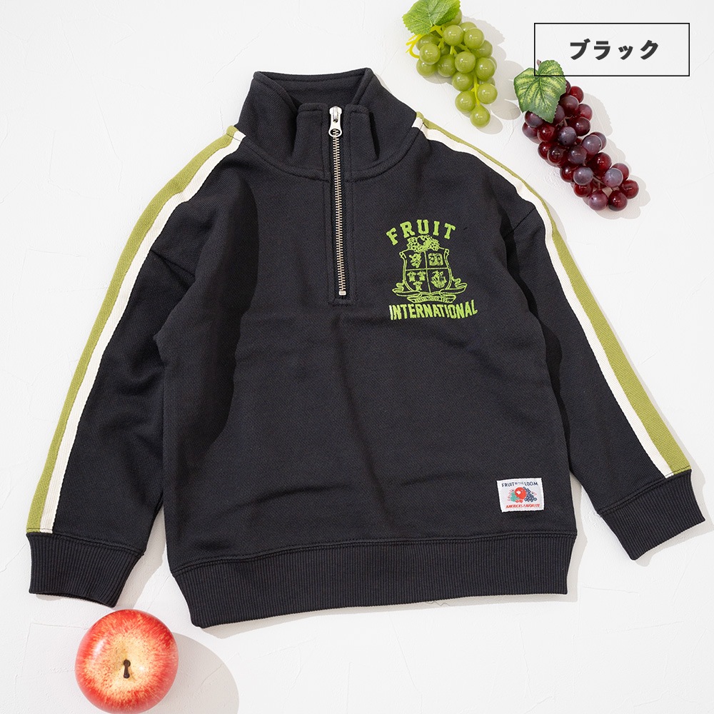 FTL キッズ ハーフジップスウェット
