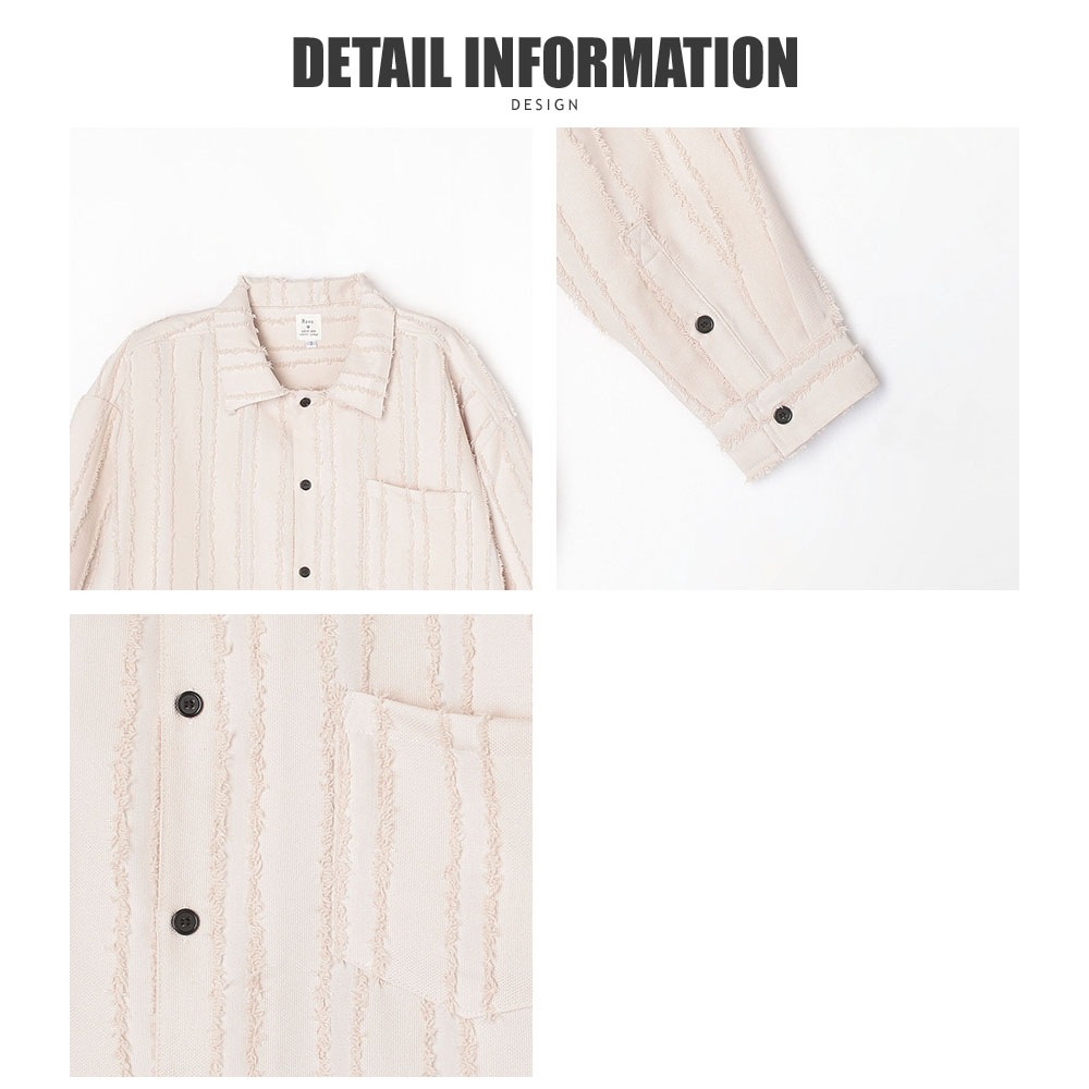 フリンジストライプ LS シャツ