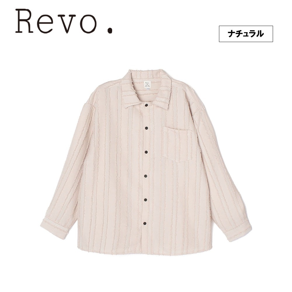 フリンジストライプ LS シャツ