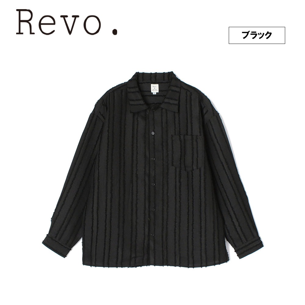 フリンジストライプ LS シャツ