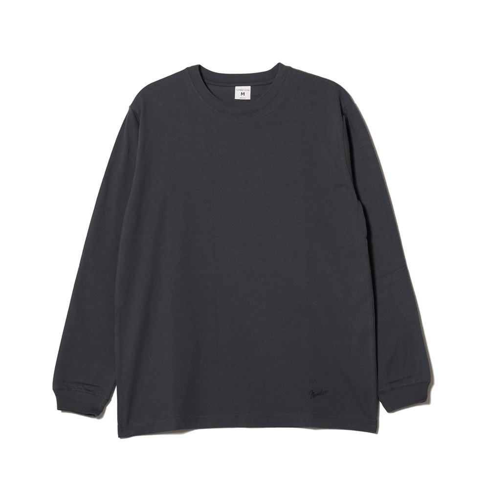 BASIC HEM PRINTED L/S T-SHIRT