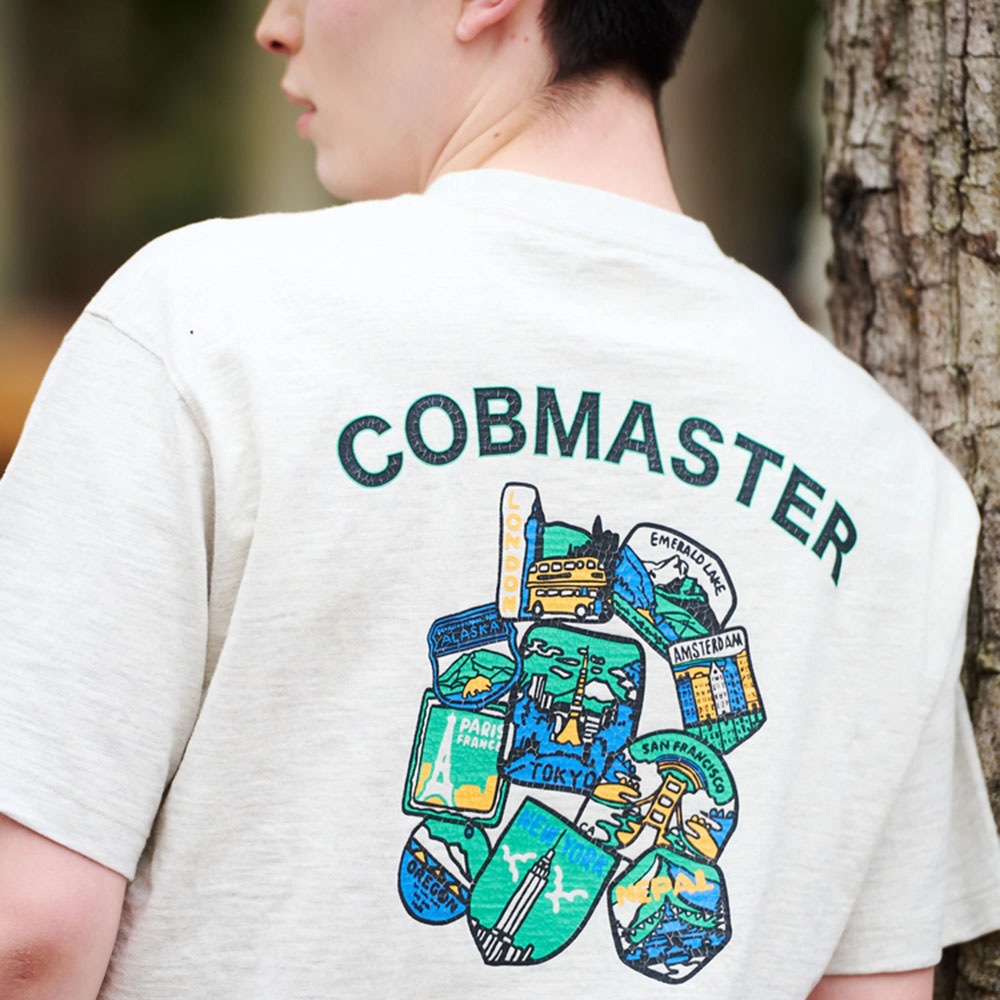 COB スラブ天竺 ワールドワッペンTEE