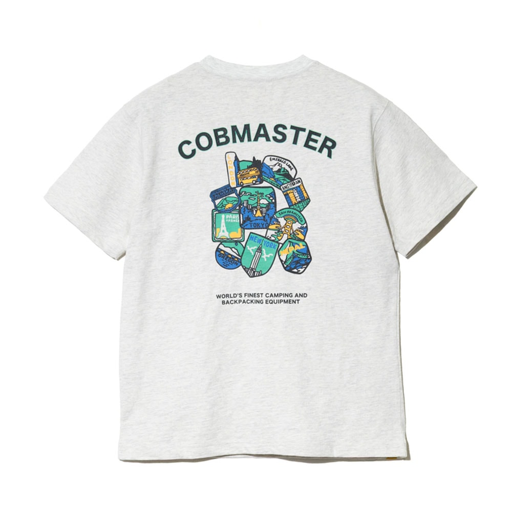 COB スラブ天竺 ワールドワッペンTEE
