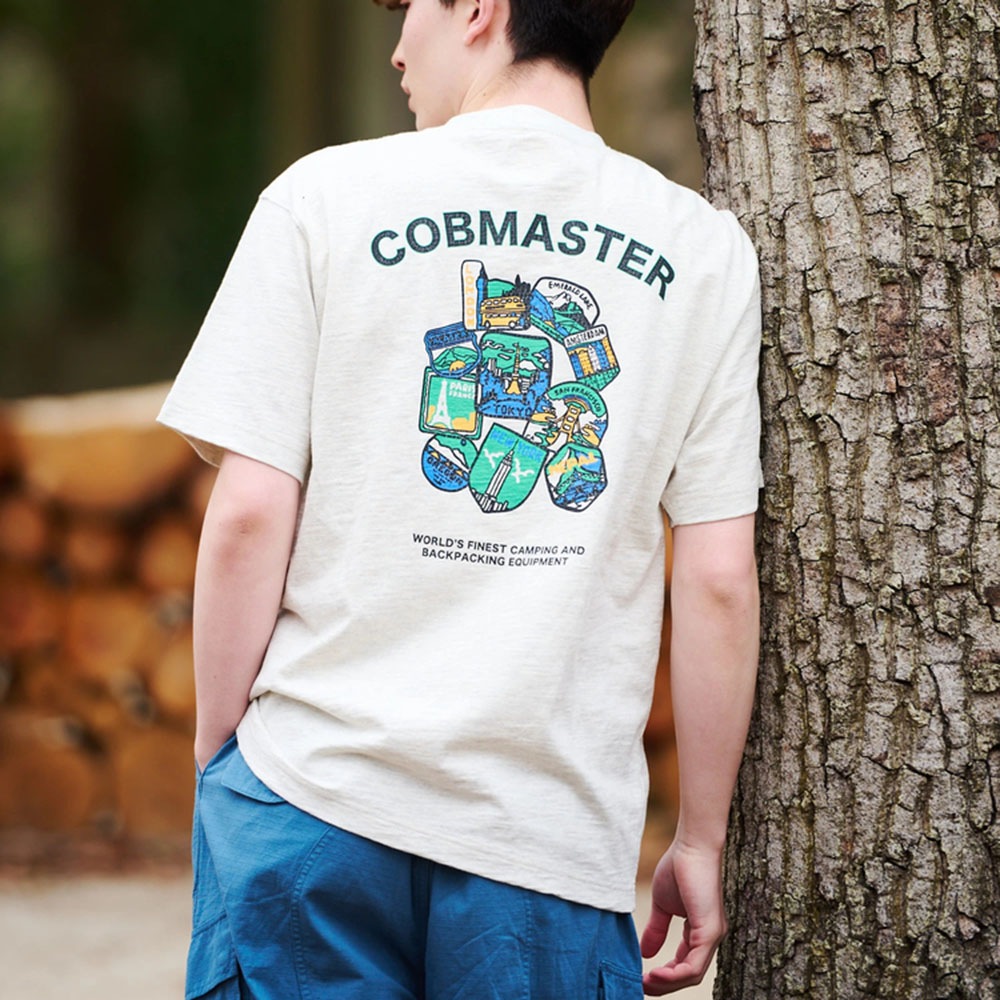 COB スラブ天竺 ワールドワッペンTEE