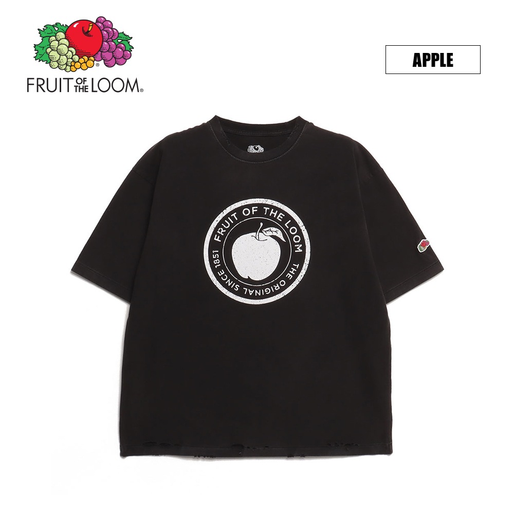 BLACK PRINT S/S TEE | FRUIT OF THE LOOM,Tシャツ | JUGLANS