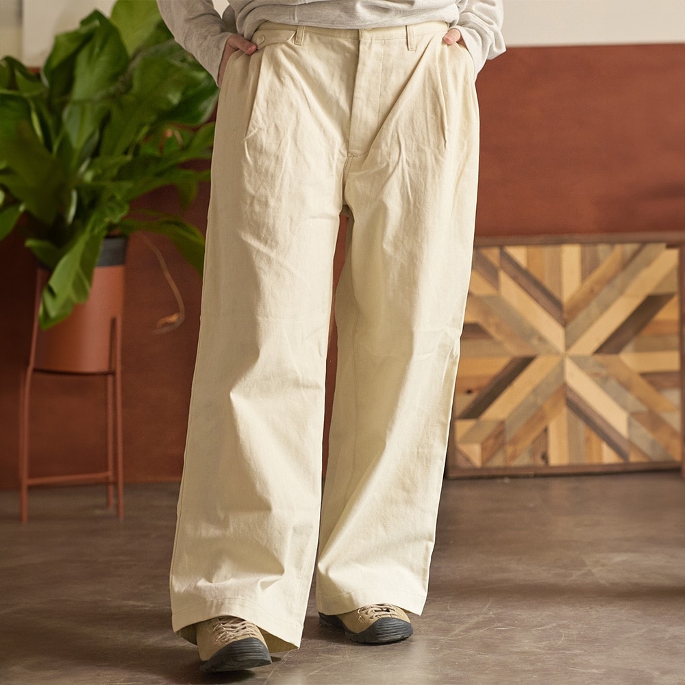 ブルネロクチネリ　2021　ハイウエストワイドパンツ　ヘリンボーン　2タック ヘリンボーンツイード タックワイドパンツ（01-17PI05-204）｜K.T