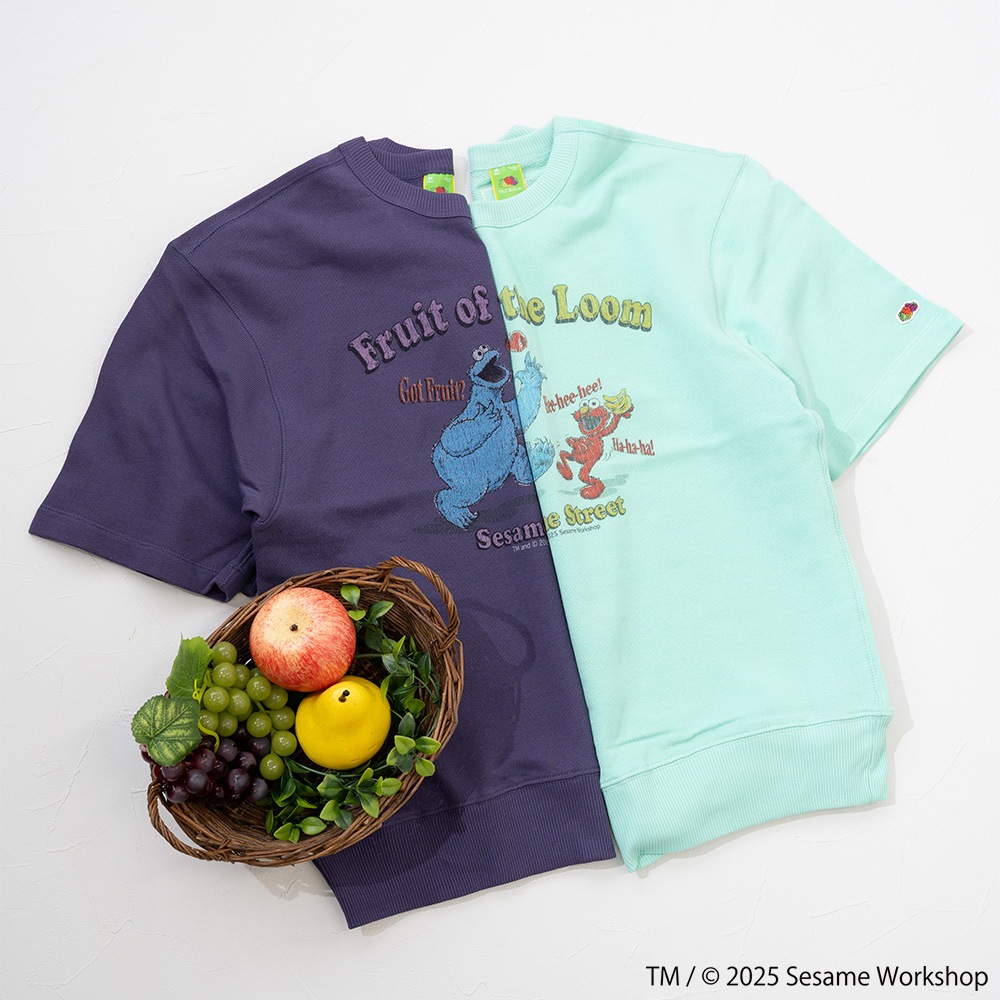 SESAMESTREET×FTL ハーフスリーブ甘編 イラスト プルオーバートップス A