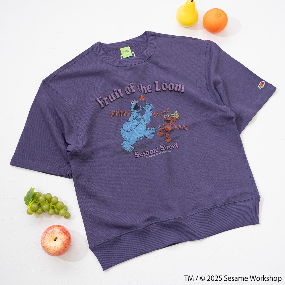 SESAMESTREET×FTL ハーフスリーブ甘編 イラスト プルオーバートップス A