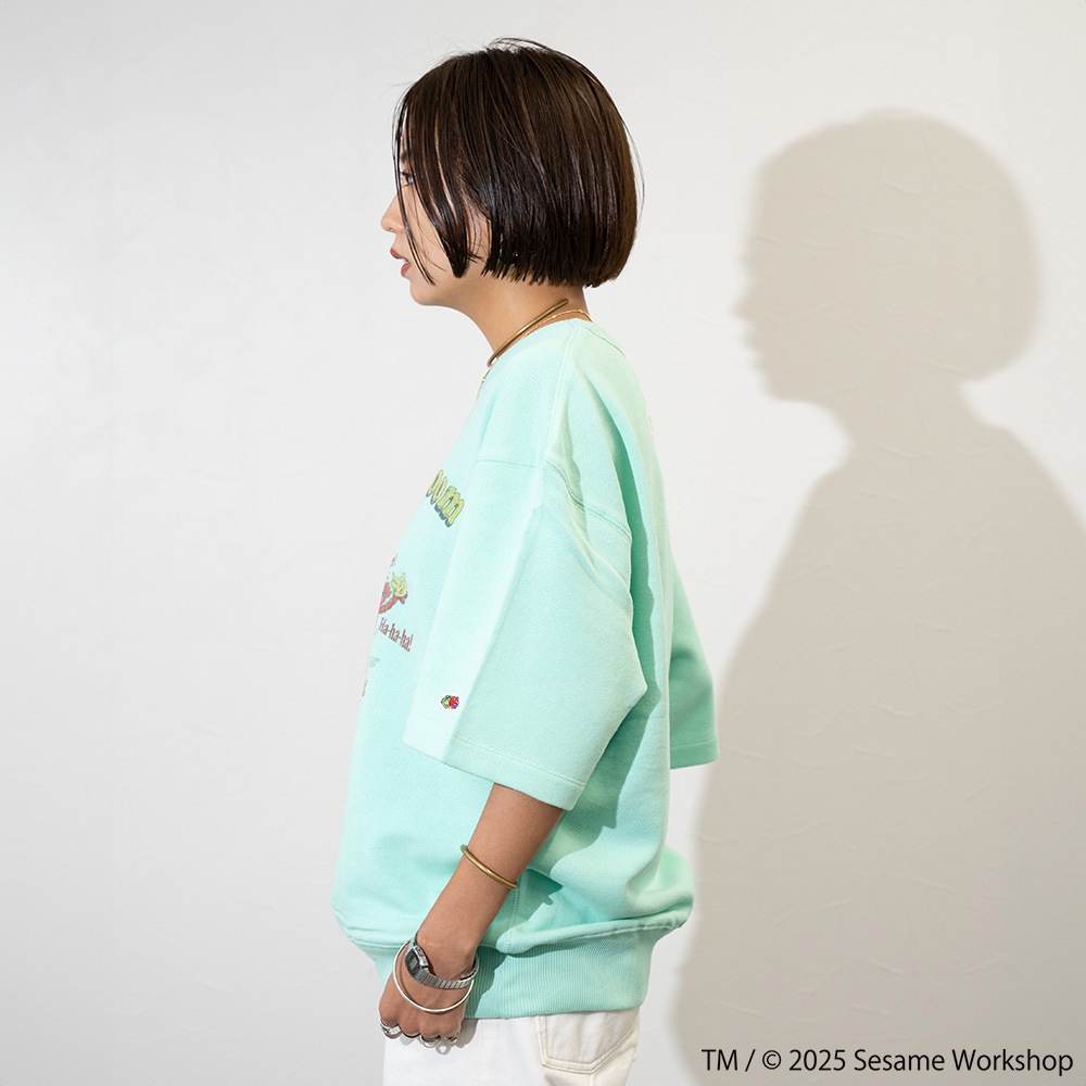 SESAMESTREET×FTL ハーフスリーブ甘編 イラスト プルオーバートップス A