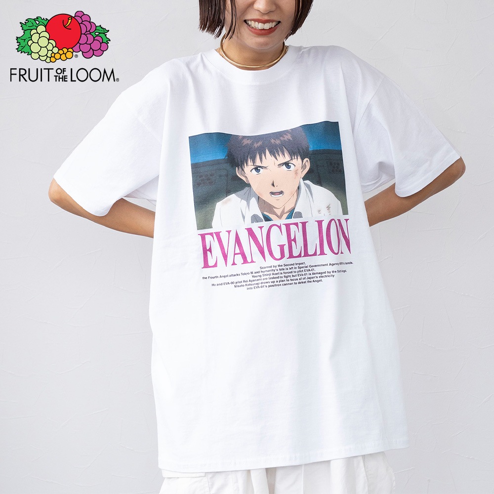 FTL×EVA ムービーグラフィック Tシャツ ホワイト