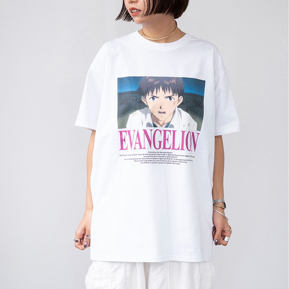 FTL×EVA ムービーグラフィック Tシャツ ホワイト