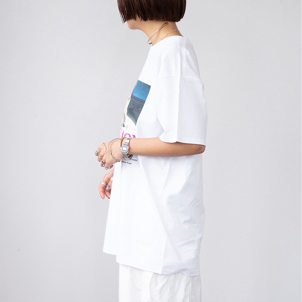 FTL×EVA ムービーグラフィック Tシャツ ホワイト