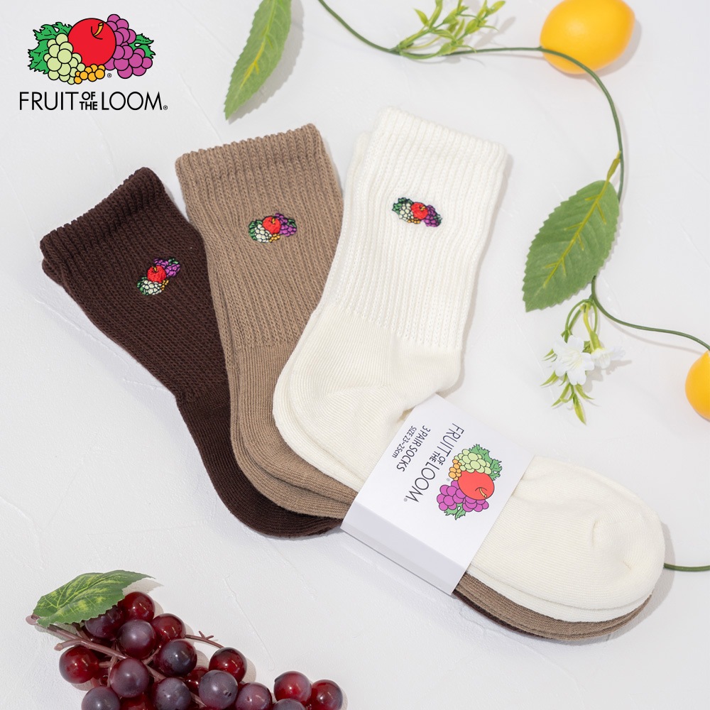 クォーター丈 3Pセット リッチェル編み刺繍ソックス A 23?25cm