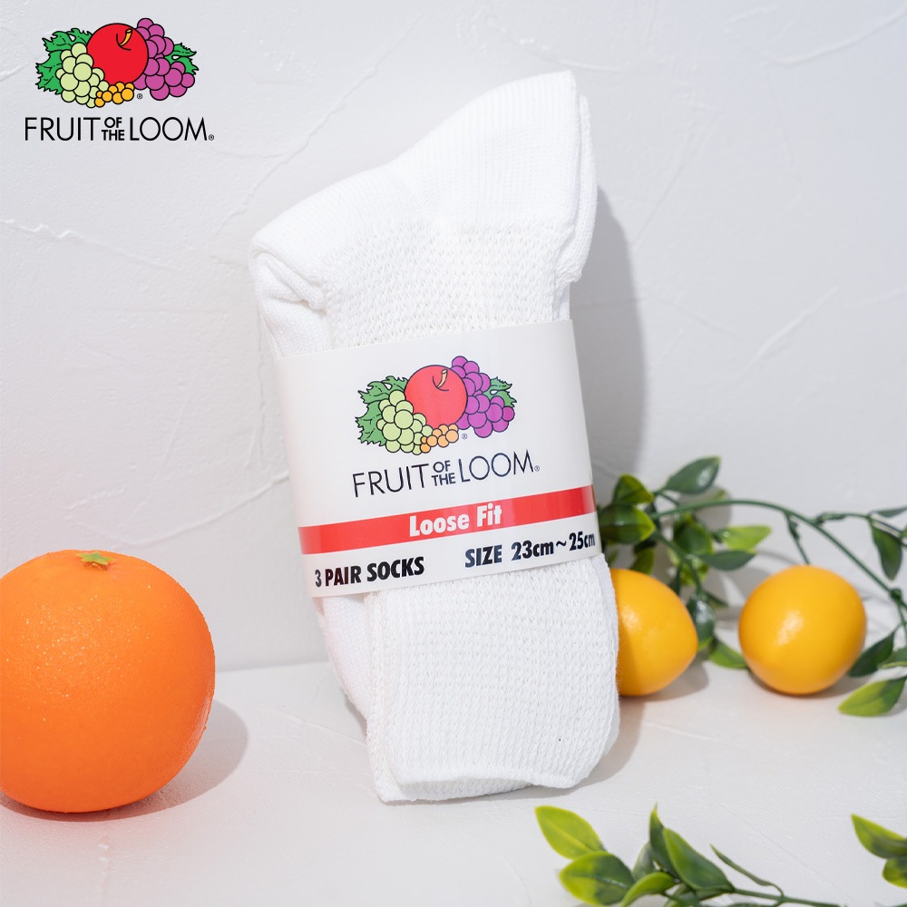 クォーター丈 3Pセット DadSocks(white)23?25cm