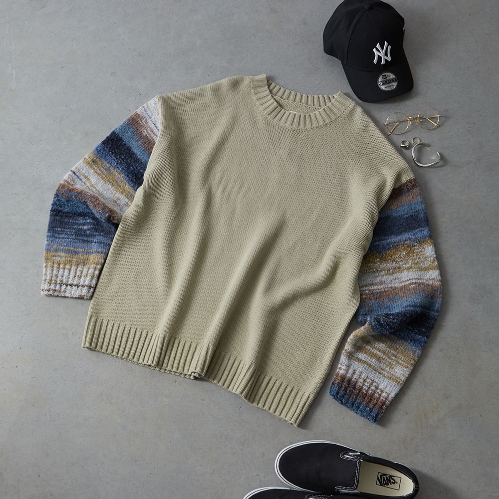 GW特別SALEstyling 新作クロスケーブルニット
