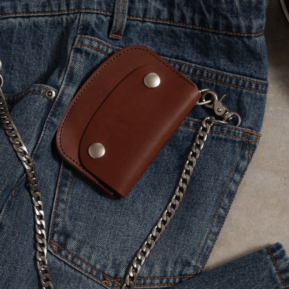 DICKIES 2つボタン フラットウォレット