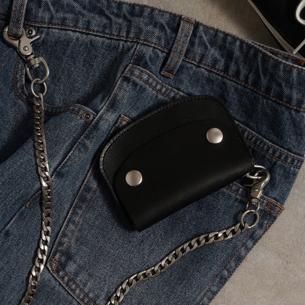 DICKIES 2つボタン フラットウォレット