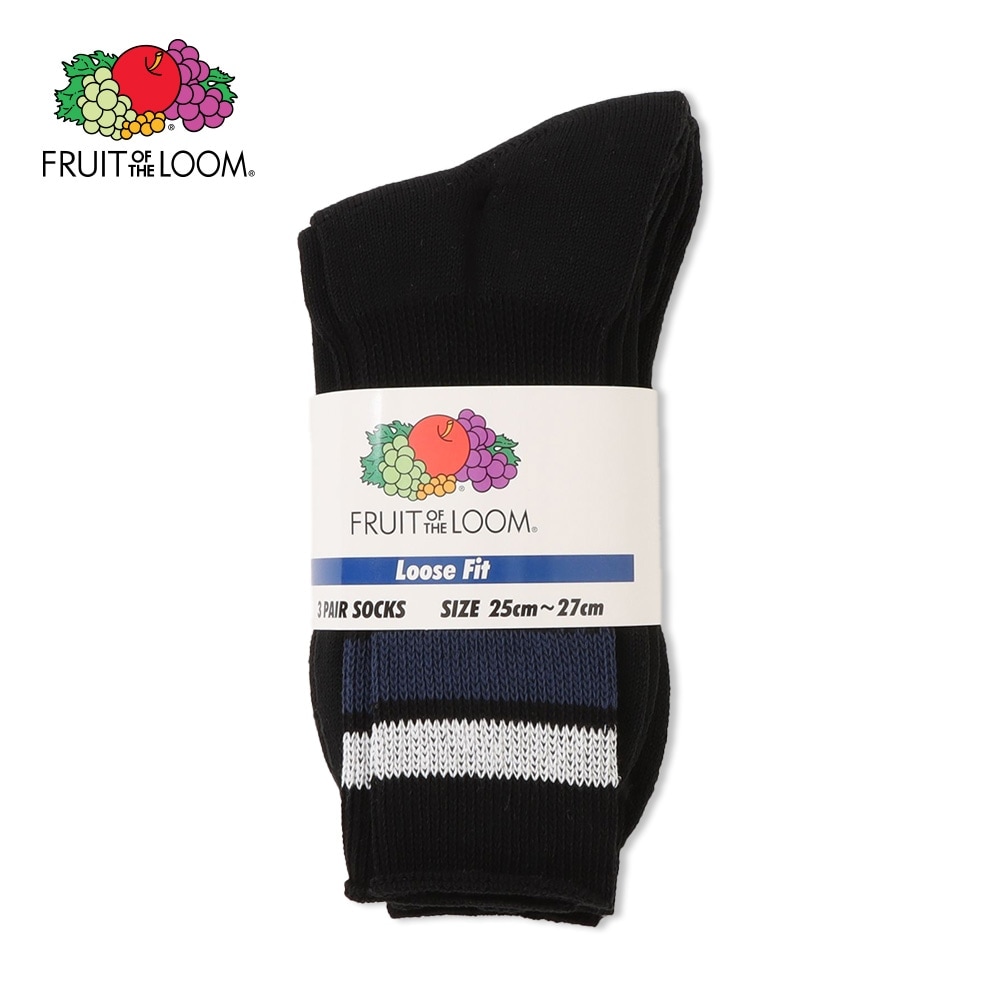 Q.FTL3P DadSocksライン(black)/全1色