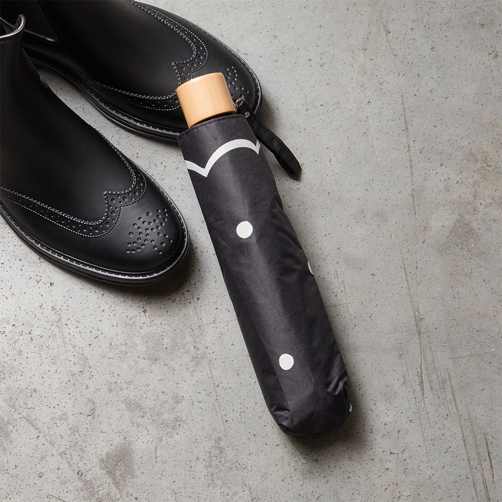 ランダムドット柄折りたたみ日傘