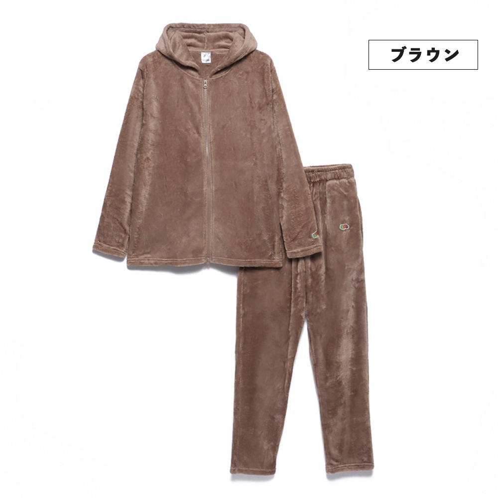 ルームウェアボアパーカーセット