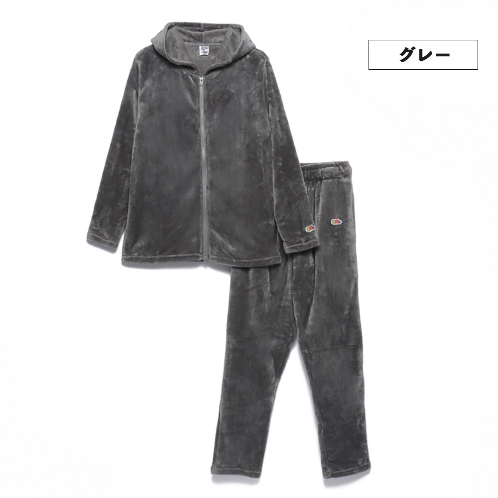 ルームウェアボアパーカーセット