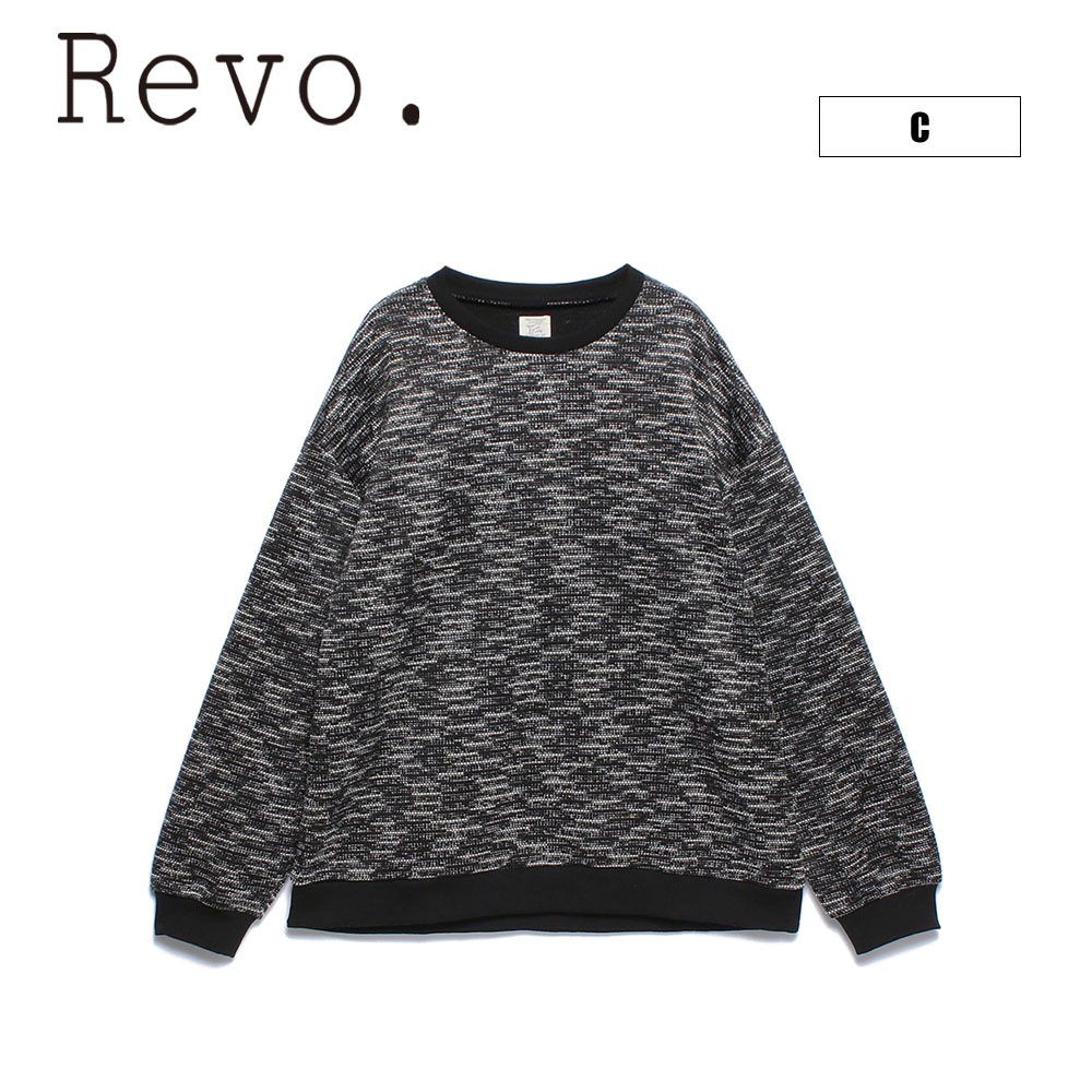 ミックスカラーボーダー クルーネック