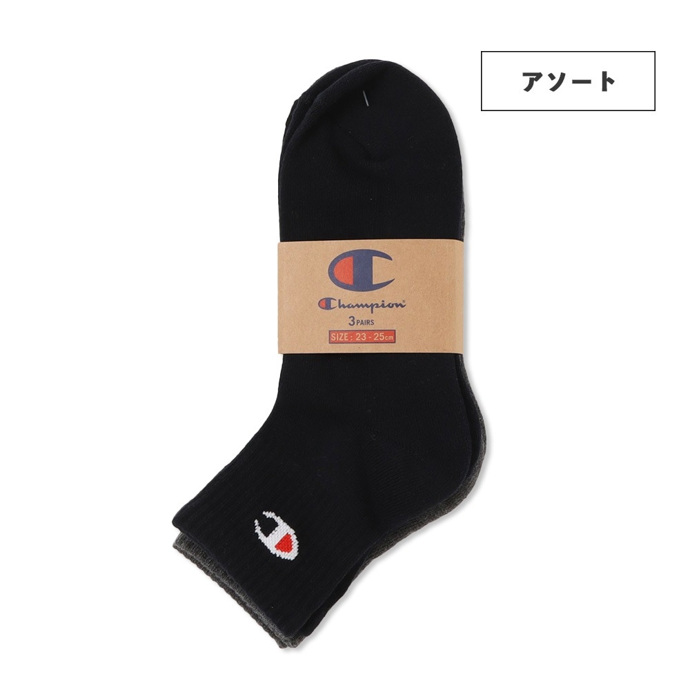 CMSCY201 QUARTER LENGTH SOCKS 3P/全3色