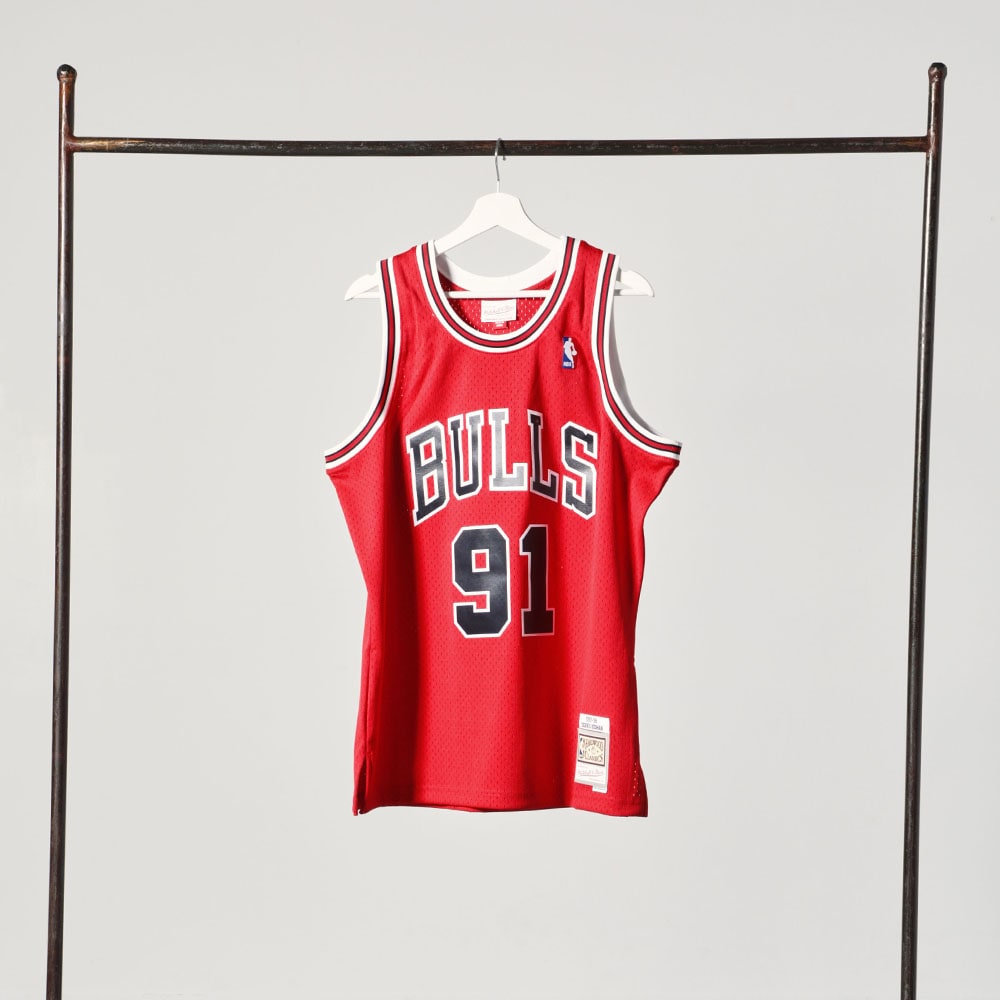 値下げ交渉あり‼️BULLS DENNIS RODMAN ジャージ XL Swingman Mesh Jersey Chicago Bulls 1995-96 Dennis Rodman - M